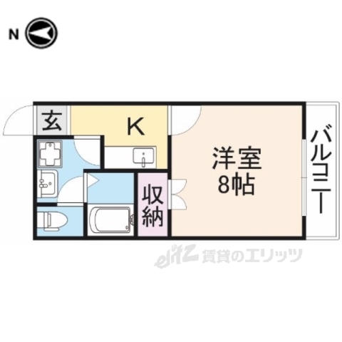 長浜市末広町のアパートの間取り