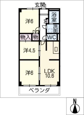 コーポラス林本の間取り