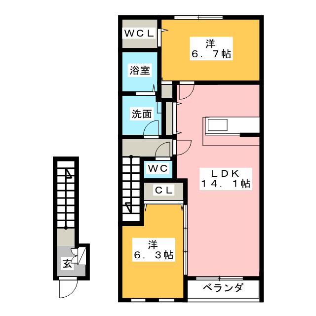 クラヴィスＳＨＯＷＡの間取り