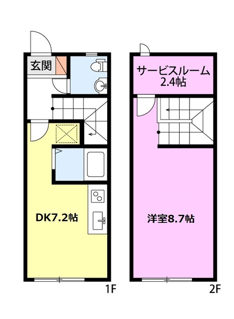 キューブ５５西棟の間取り