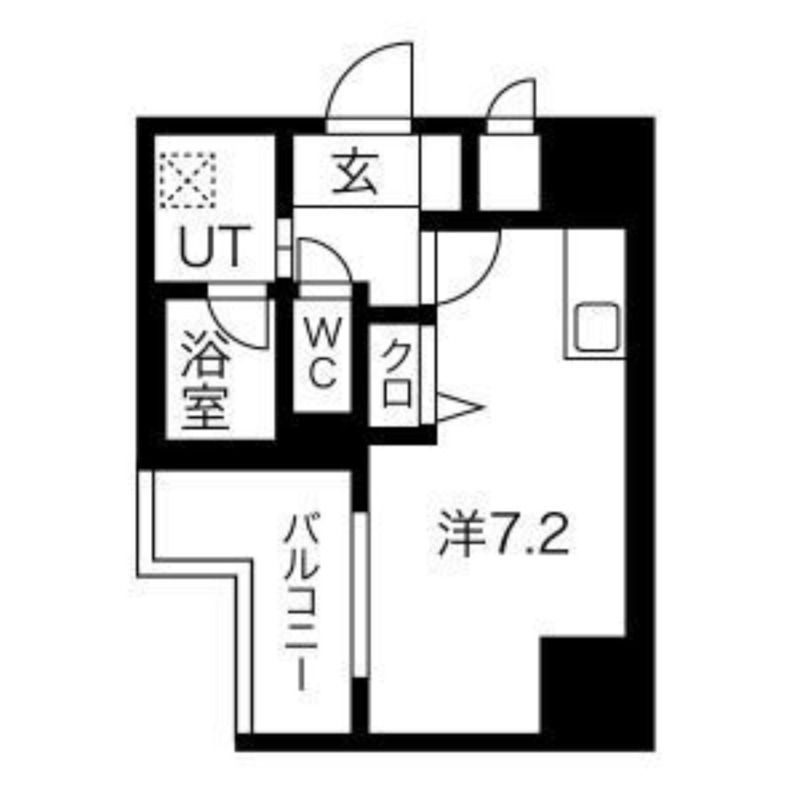 レジュールアッシュ大阪城ＷＥＳＴの間取り