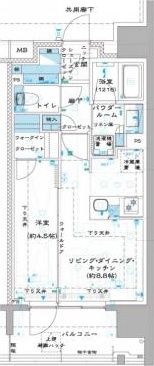 板橋区中板橋のマンションの間取り