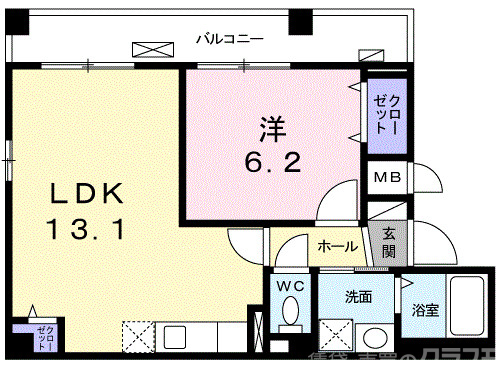 アネックス久我の杜五番館の間取り