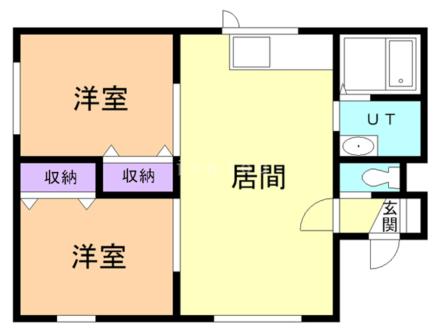 ハイツ２・３の間取り