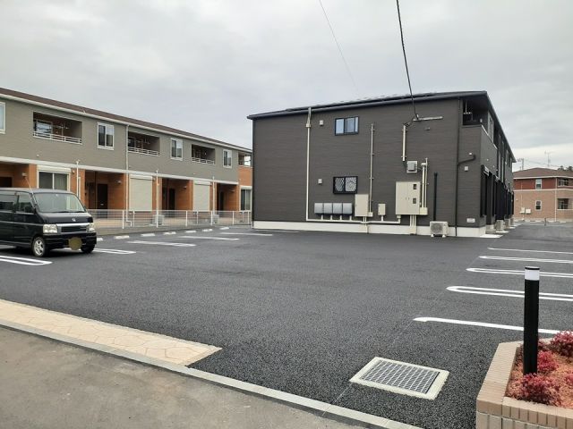 【北茨城市関南町仁井田のアパートの駐車場】