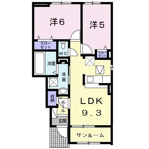 グリーンハウスの間取り