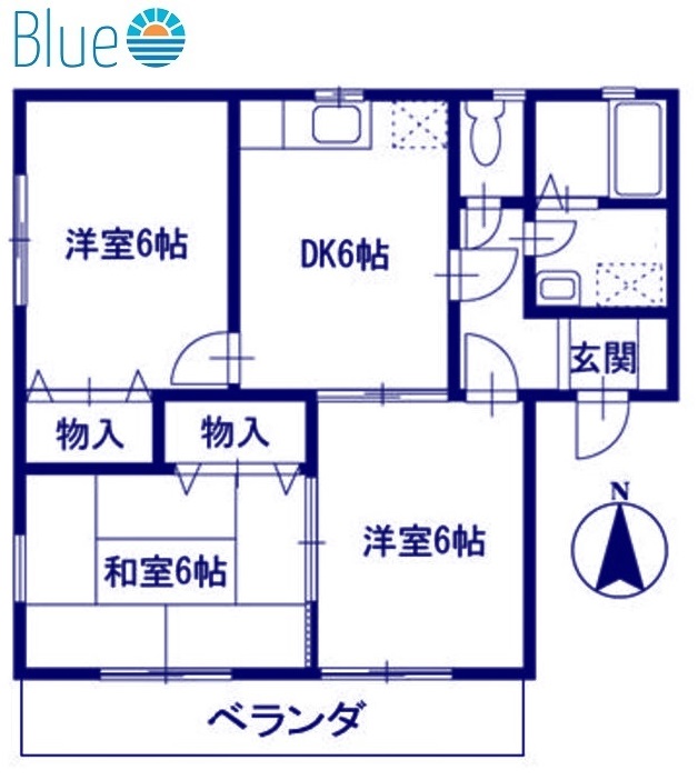 【茅ヶ崎市菱沼のアパートの間取り】