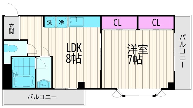 クローバーハイムIIの間取り