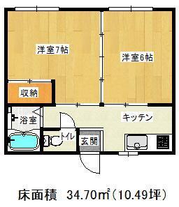 フィールファイン酒田Ａの間取り