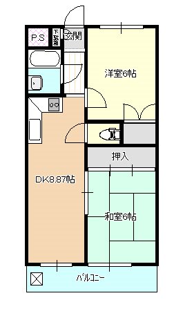 茨城県つくば市松代４（マンション）の賃貸物件の間取り