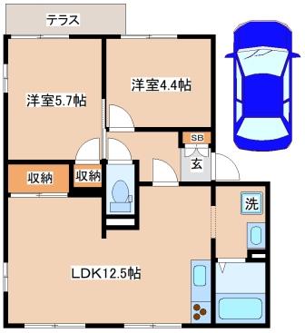 スカイヴィレッジの間取り