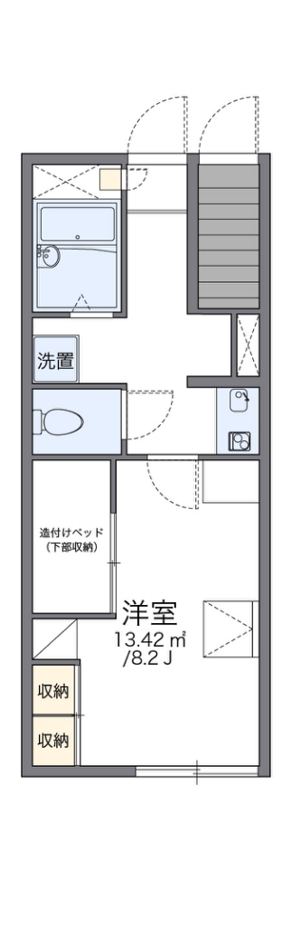 レオパレスヴィルヌーブIIの間取り