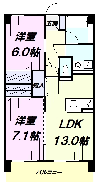 リリーヴィレッジＧＲＡＣＥの間取り