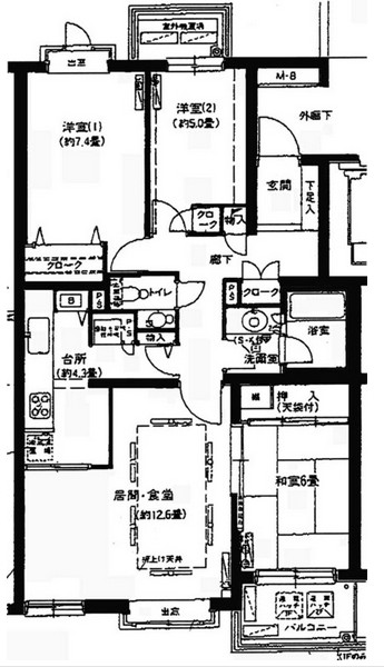 パークハイム千駄木の間取り