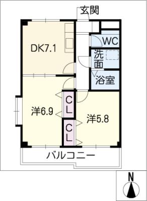 サンレシィデントの間取り