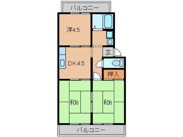 カーサ境原の間取り