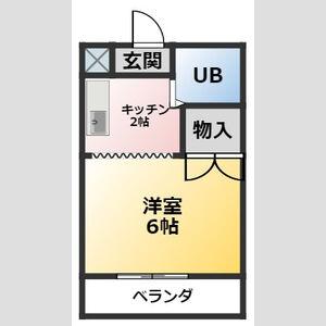 長久手市山野田のアパートの間取り