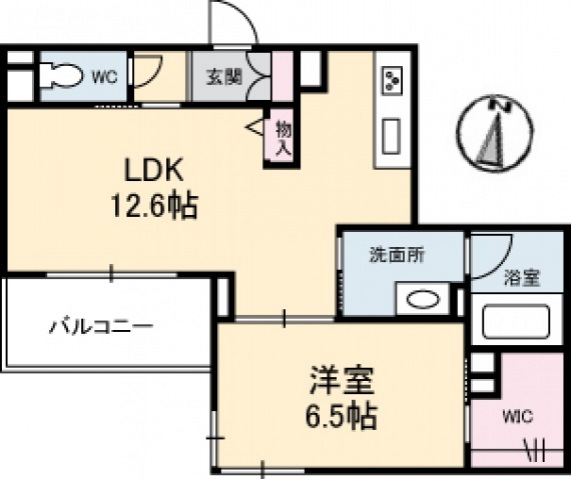 広島市西区井口のマンションの間取り