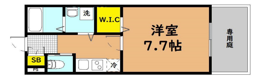 東大阪市中新開のアパートの間取り