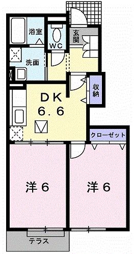 エレガントライフの間取り