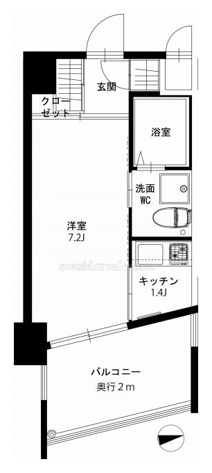 オーパス西新の間取り