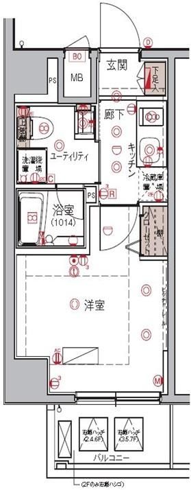 ハーモニーレジデンス大森WESTの間取り