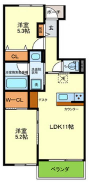 【アトレ　ヒロの間取り】