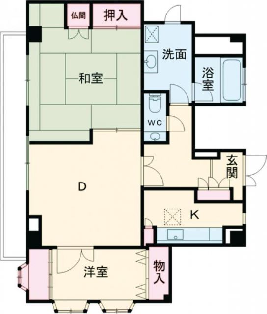 マンション梅本の間取り