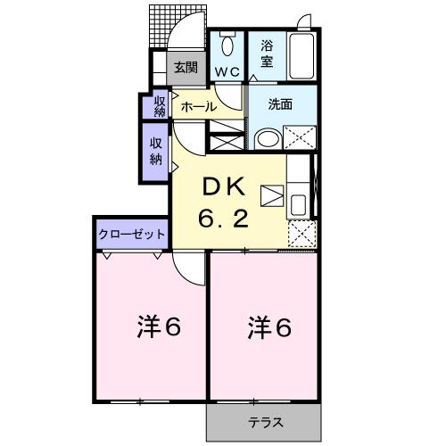 さぬき市志度のアパートの間取り