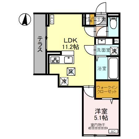 Ｄアヴァンス千間台東　Ａ棟の間取り