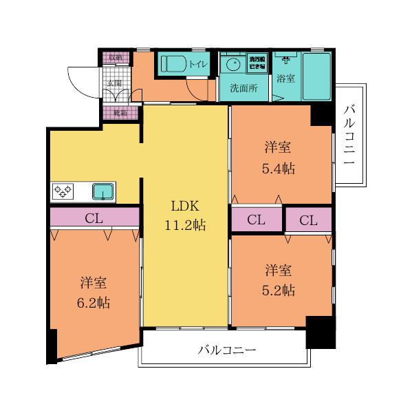 MDIロイヤルレジデンス大手町の間取り