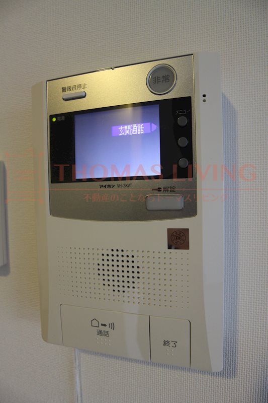 セキュリティ　モニター付きなので安心です