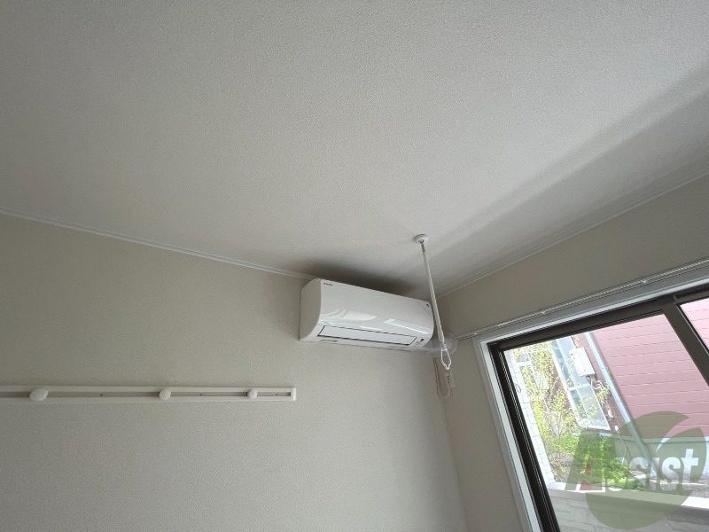その他設備　エアコンを撮影しました。入居後すぐ使用可能です。