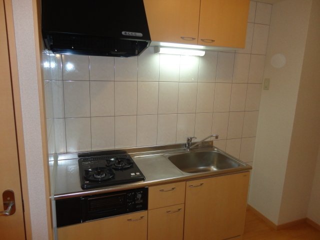 キッチン　ガス2口システムキッチン♪