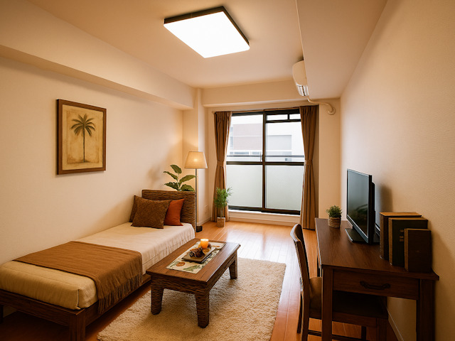 居室・リビング　CGで家具等を配置したもので家具等は含まれません。