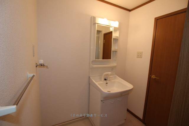 洗面設備　スペースが確保できる洗面所です カステリア三隈2　202号室