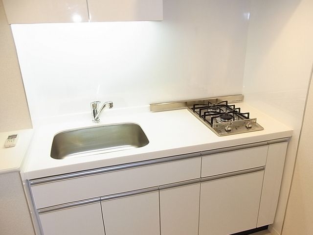 キッチン　２口ガスシステムキッチン