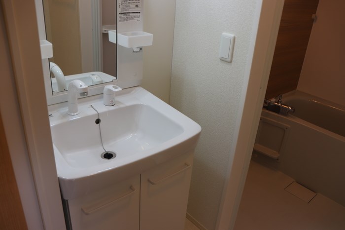 洗面設備　お掃除にも便利なシャワードレッサー