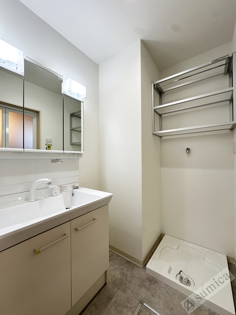 洗面設備　シャンプードレッサー付き・朝シャンもこちらで♪♪