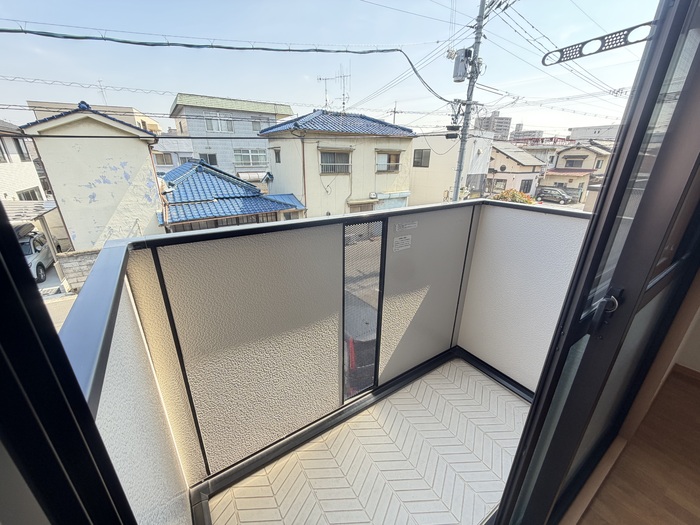 バルコニー　東向き