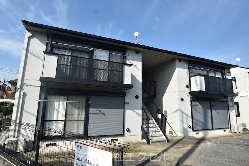 建物外観　日当たり良好の綺麗なアパート♪