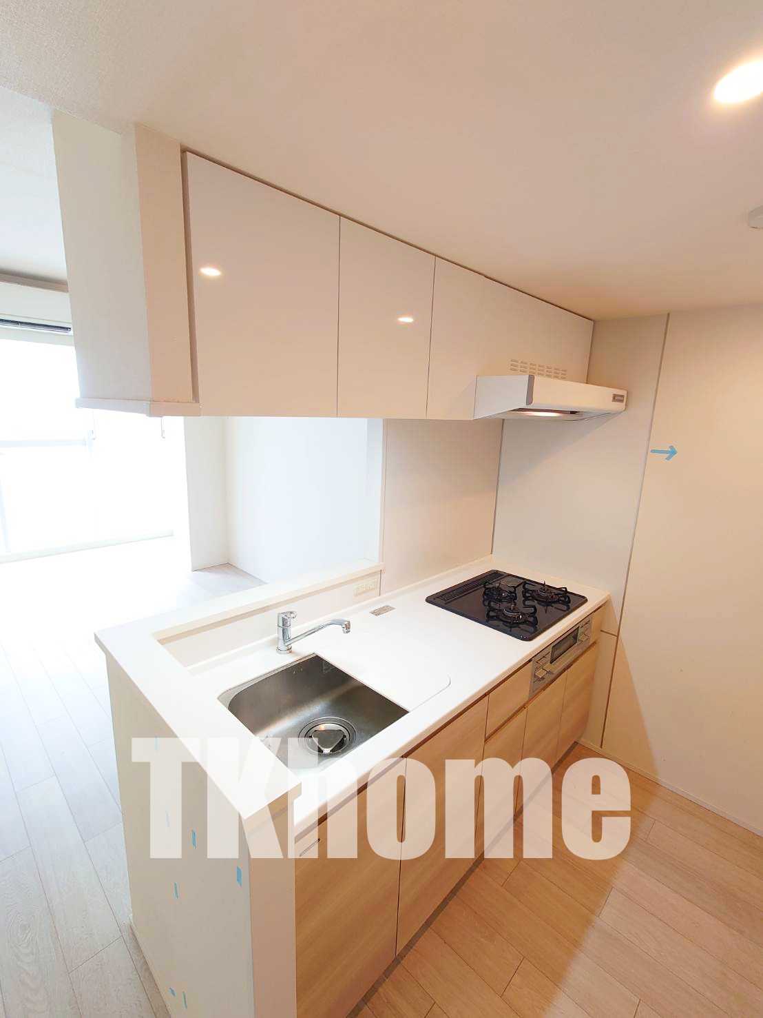 キッチン　カウンターキッチン　実際のお部屋の画像です。