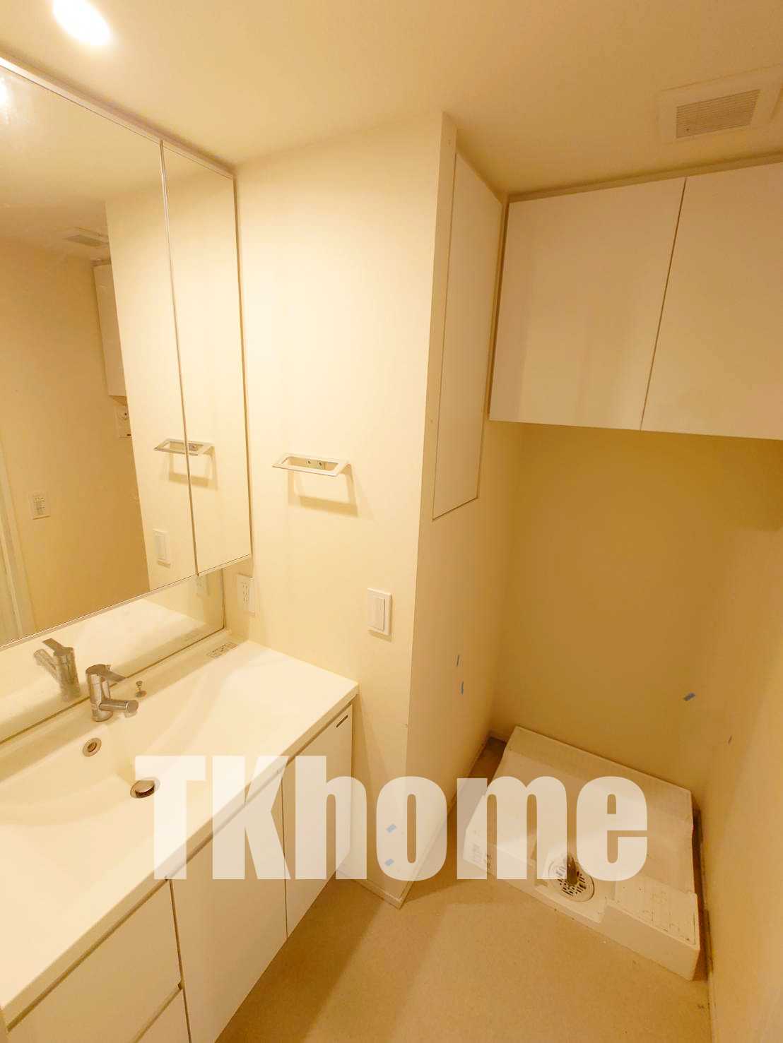 洗面設備　実際のお部屋の画像です。