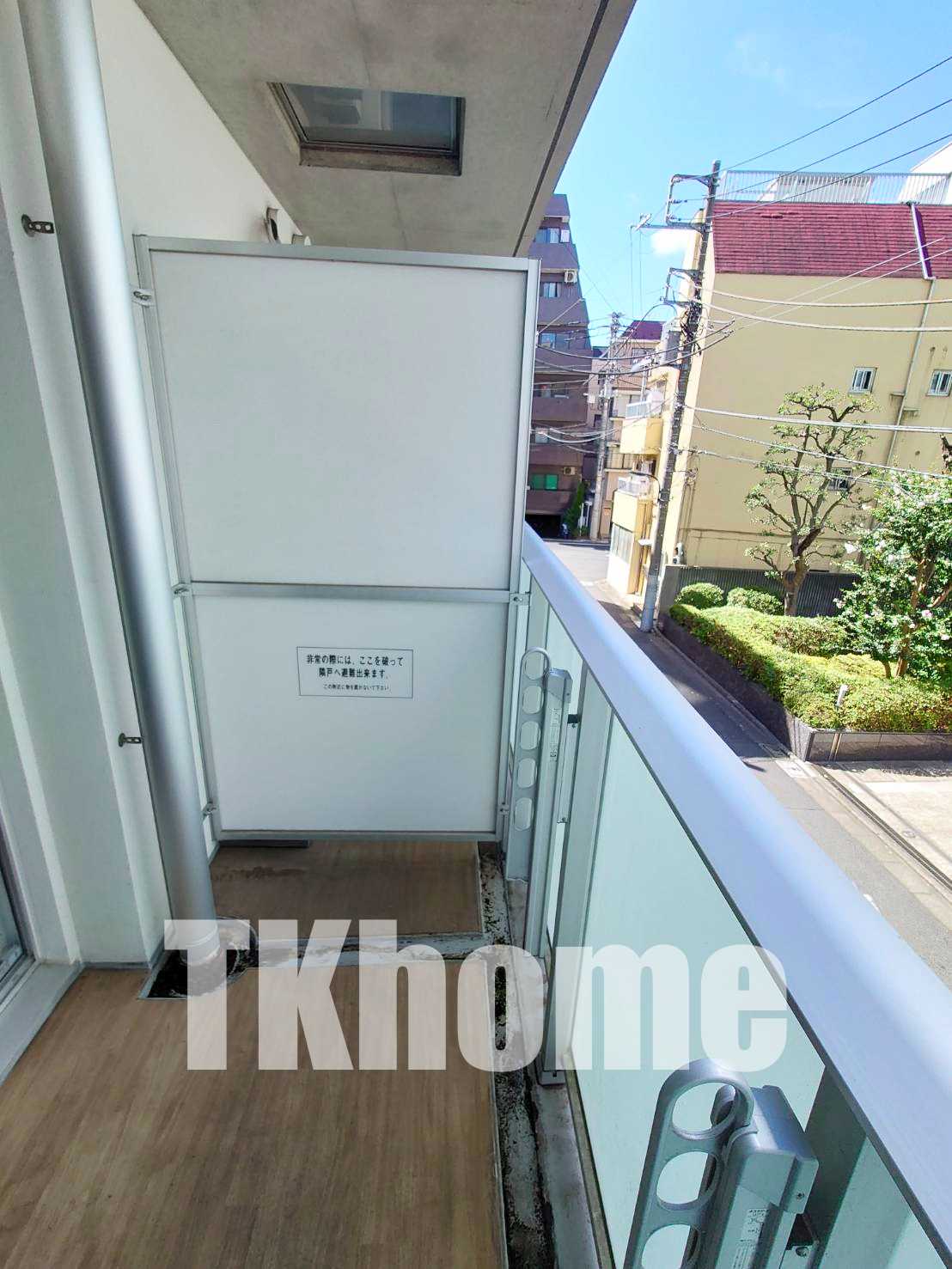 バルコニー　実際のお部屋の画像です。