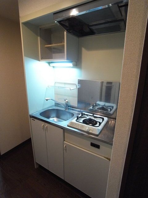 キッチン　1口ガスコンロ設置済み