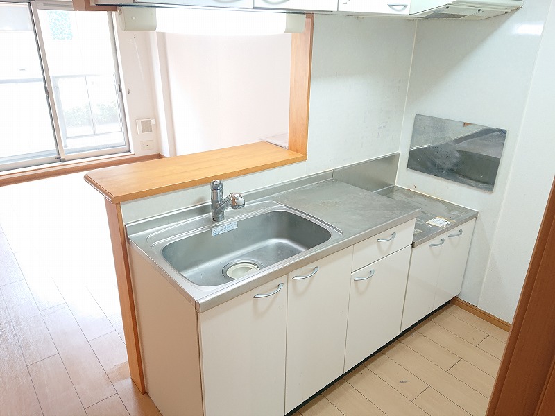 キッチン　対面式キッチン　　2口コンロ設置可