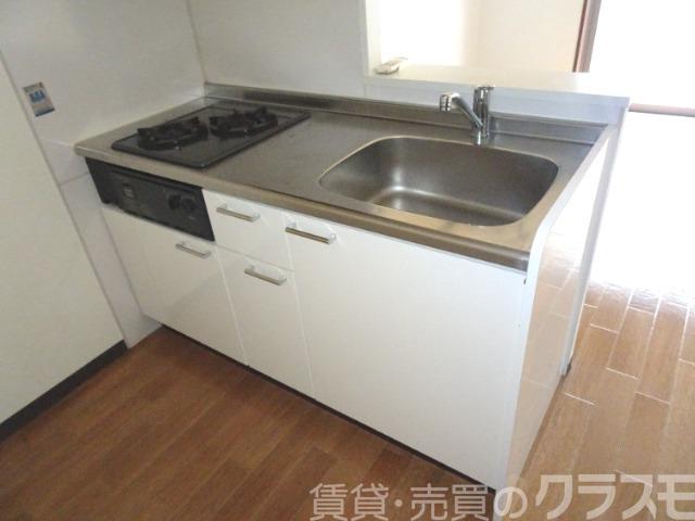 キッチン　２口コンロのシステムキッチン♪