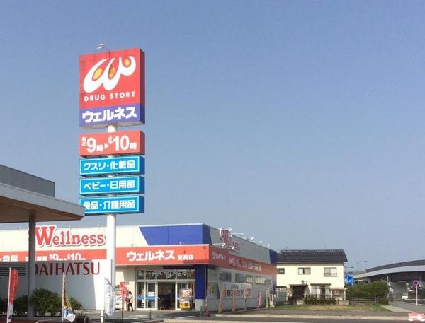 ドラックストア　ドラッグストアウェルネス宮長店（ドラッグストア）まで1368m