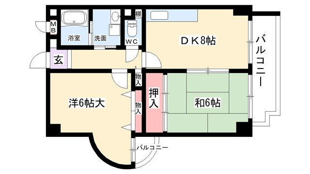ホープ清風荘の間取り写真