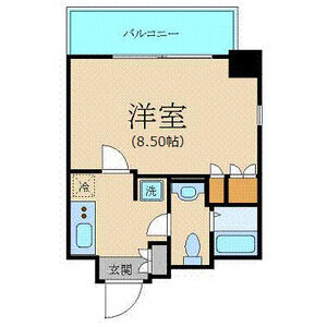 都営大江戸線 東新宿駅 徒歩4分 18階建 築21年の間取り写真